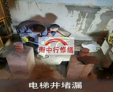 淄博星雨华府电梯井堵漏案例